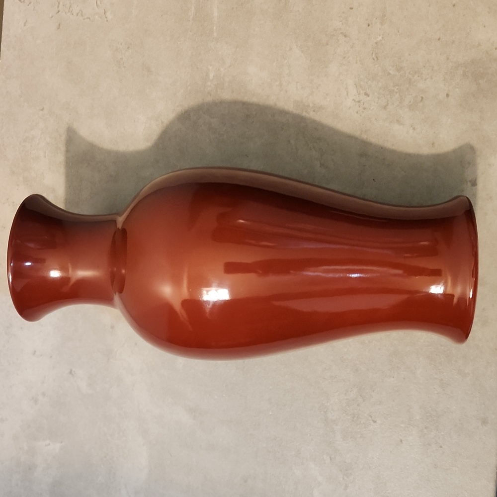 Vintage Diane Love For Mikasa Oxblood Red Handcrafted Vase From Japan Rare Decor